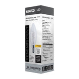 Satco 4w B11 LED Reminiscent Flex Gray Coil Filament E12 3000K 120v Bulb - BulbAmerica