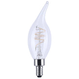 Satco 4w CA11 LED Reminiscent Flex Gray Coil Filament E12 3000K 120v Bulb