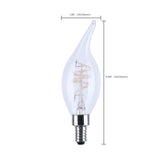 Satco 4w CA11 LED Reminiscent Flex Gray Coil Filament E12 3000K 120v Bulb_2