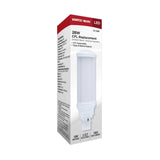 Satco 18w LED PL CCT Selectable GX32d-3 Base 28W CFL Replacement 120-277v Bulb - BulbAmerica