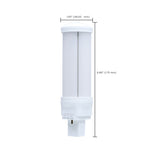 Satco 18w LED PL CCT Selectable GX32d-3 Base 28W CFL Replacement 120-277v Bulb_2