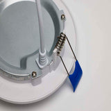 Satco 4-in 9W LED Direct Wire RGBTW Round White Finish - BulbAmerica