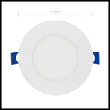 Satco 4-in 9W LED Direct Wire RGBTW Round White Finish_5