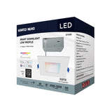 Satco 4-in 9W LED Direct Wire RGBTW Square White Finish_3