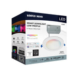 Satco 6-ft 12W LED Direct Wire RGBTW Round White Finish_3