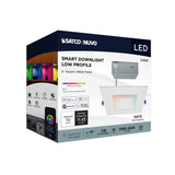 Satco 6-ft 12W LED Direct Wire RGBTW Square White Finish_3