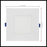 Satco 6-ft 12W LED Direct Wire RGBTW Square White Finish_5