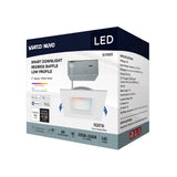 Satco 4-in 9W LED Direct Wire RGBTW Square Red White Finish_4