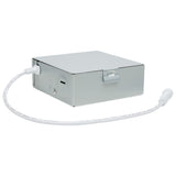 Satco 6-in 12W LED Direct Wire RGBTW Square Red White Finish - BulbAmerica