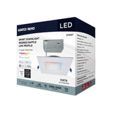 Satco 6-in 12W LED Direct Wire RGBTW Square Red White Finish_4