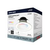 Satco 4-in 10.5W LED Retrofit Downlight RGBTW Round White Finish_5