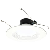 Satco 5-6-in 13W LED Retrofit Downlight 5-6 RGBTW Round White Finish - BulbAmerica