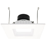 Satco 5-6-in 13W LED Retrofit Downlight RGBTW Square White Finish - BulbAmerica