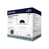 Satco 5-6-in 13W LED Retrofit Downlight RGBTW Square White Finish_4