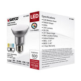 Satco 5.5w PAR20 LED E26 Base 25deg 120v CCT Selectable Silver Finish Bulb_2