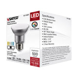 Satco 5.5w PAR20 LED E26 Base 40deg 120v CCT Selectable Silver Finish Bulb_2