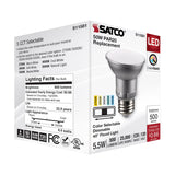 Satco 5.5w PAR20 LED E26 Base 40deg 120v CCT Selectable Silver Finish Bulb_3