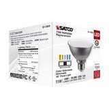 Satco 11w PAR30SN LED E26 Base 40deg 120v CCT Tunable Silver Finish Bulb_3