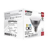 Satco 11w PAR30SN LED E26 Base 60deg 120v CCT Tunable Silver Finish Bulb_3