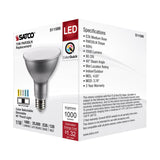 Satco 11w PAR30LN LED E26 Base 40deg 120v CCT Tunable Silver Finish Bulb_2
