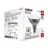 Satco 13.3w PAR38 LED E26 Base 25deg 120v CCT Tunable Silver Finish Bulb_3