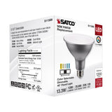 Satco 13.3w PAR38 LED E26 Base 40deg 120v CCT Tunable Silver Finish Bulb_3