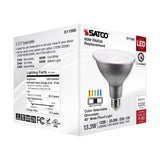 Satco 13.3w PAR38 LED E26 Base 60deg 120v CCT Tunable Silver Finish Bulb_3
