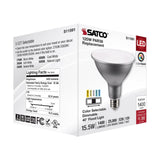 Satco 15.5w PAR38 LED E26 Base 40deg 120v CCT Tunable Silver Finish Bulb_3