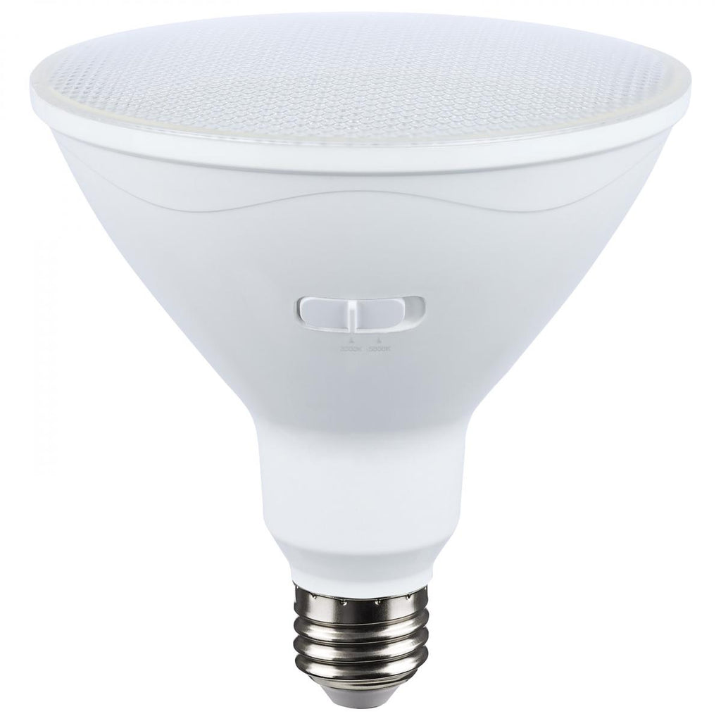 Satco 25w PAR38 LED High Lumen E26 Base 120v CCT Tunable White Finish Bulb