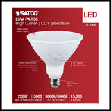 Satco 25w PAR38 LED High Lumen E26 Base 120v CCT Tunable White Finish Bulb_1
