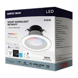 Satco 4-in 8W LED Retrofit Downlight RGBTW Round White Finish_5