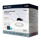 Satco 5-6-in 11W LED Retrofit Downlight RGBTW Round White Finish_4