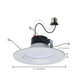 Satco 5-6-in 11W LED Retrofit Downlight RGBTW Round White Finish_5