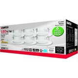 6Pk - Satco 8.7w LED 4-in 3000K Warm White Downlight Retrofit_1