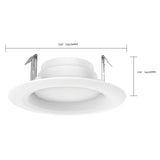 6Pk - Satco 8.7w LED 4-in 3000K Warm White Downlight Retrofit_3