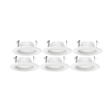 6Pk - Satco 8.7w LED 4-in 3000K Warm White Downlight Retrofit
