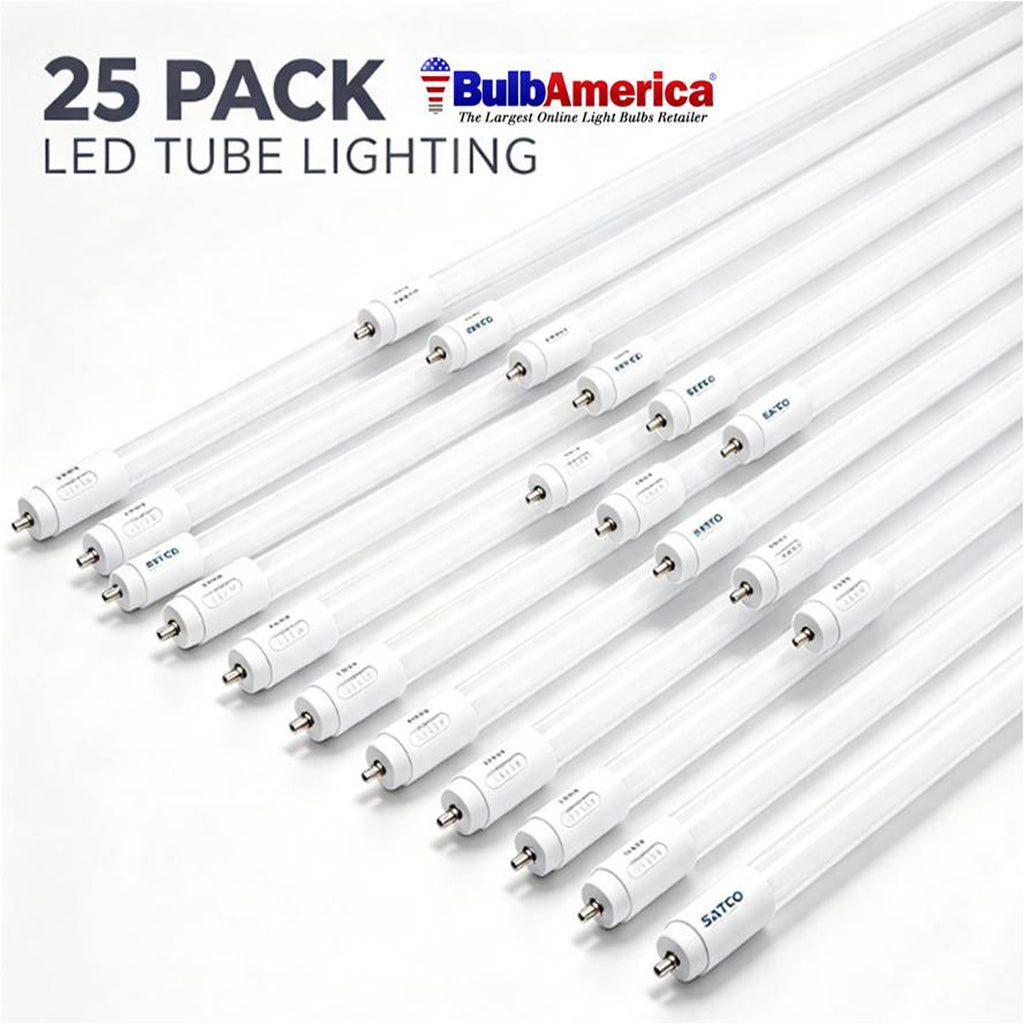 25Pk - Satco 18w 36-in T5 LED CCT Selectable G5 Base Type B 120-277v Tube