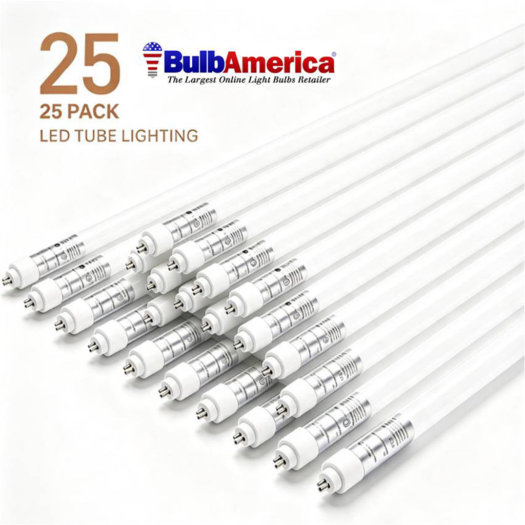25Pk - Satco 25w 48-in T5 LED CCT tunable G5 Double Ended Wiring 120-347v Tube