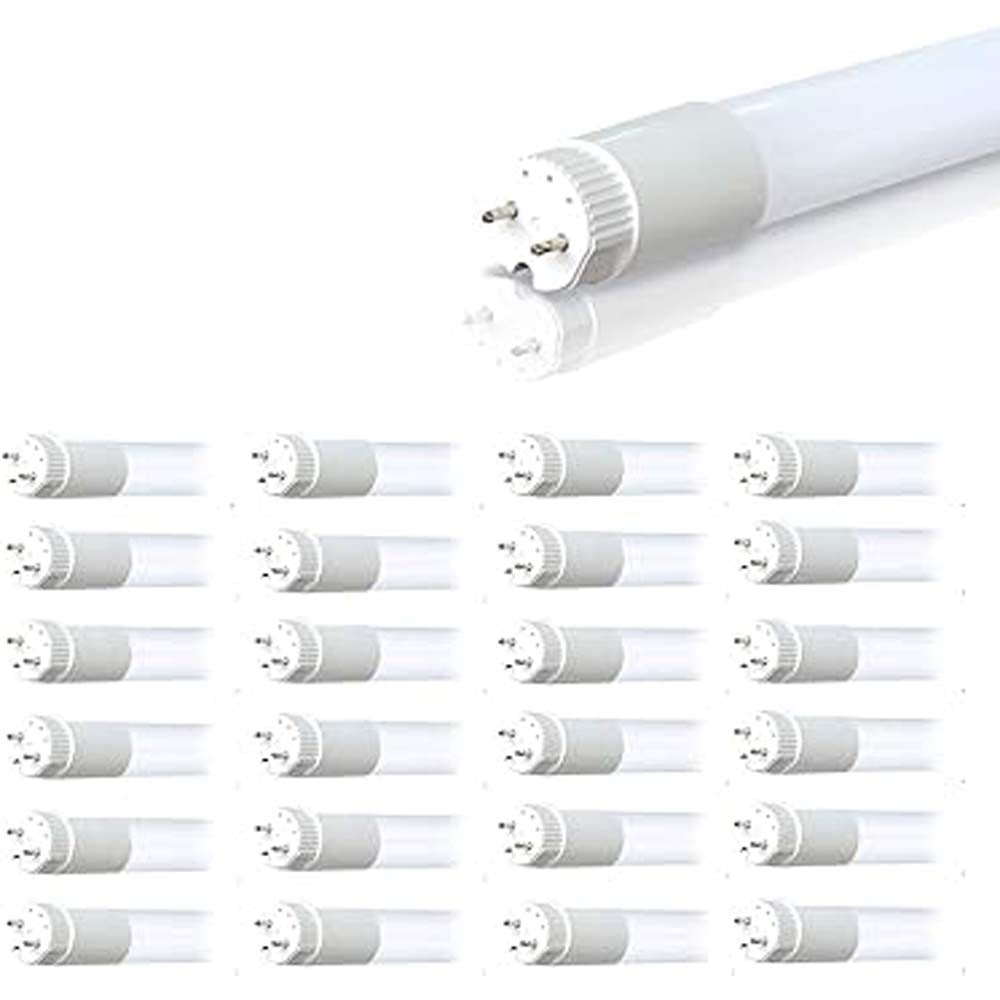 25Pk - Satco 11.5w 48in T8 LED Tube G13 Base 1650LM 3000k Ballast Bypass