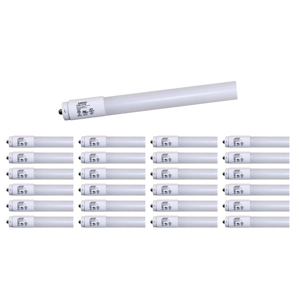 25Pk - 18W 48-in T8 LED Recessed HO/VHO CCT Selectable Ballast Bypass 120-277v