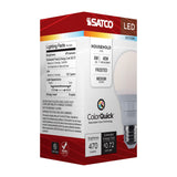 Satco 6w A19 LED CCT Selectable Medium Base Frost Finish 120v Bulb_1