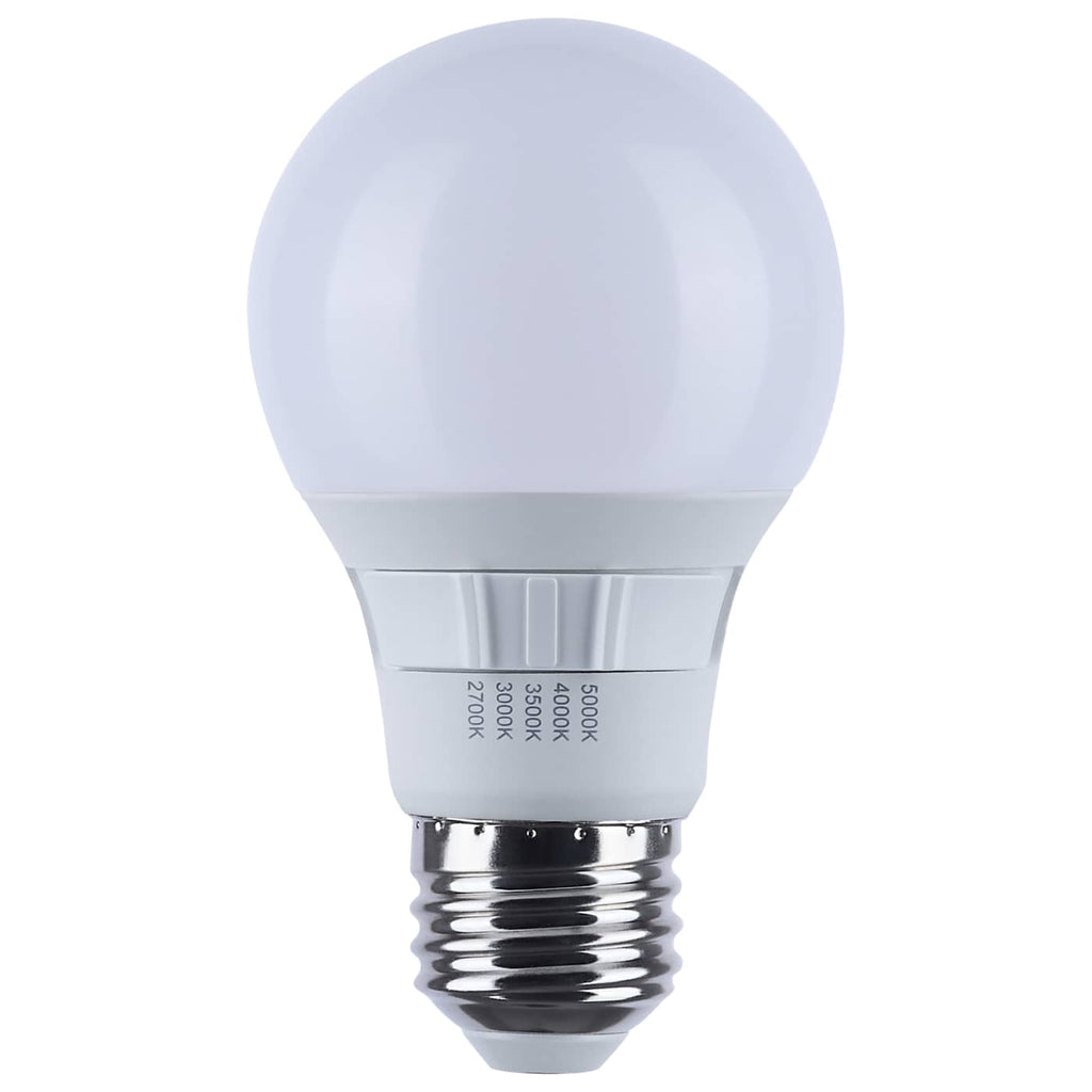 Satco 9w A19 LED CCT Selectable Medium Base Frost Finish 120v Bulb