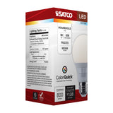 Satco 9w A19 LED CCT Selectable Medium Base Frost Finish 120v Bulb_1