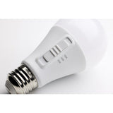 Satco 12w A19 LED 120v CCT Selectable 90 CRI White Finish Bulb - BulbAmerica