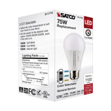Satco 12w A19 LED 120v CCT Selectable 90 CRI White Finish Bulb_4