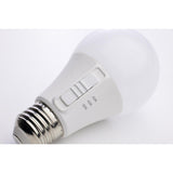 4Pk - Satco 6w A19 LED 120v CCT Selectable 90 CRI White Finish Bulb - BulbAmerica
