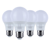4Pk - Satco 6w A19 LED CCT Selectable Medium Base Frost Finish 120v Bulb