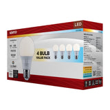 4Pk - Satco 9w A19 LED CCT Selectable Medium Base Frost Finish 120v Bulb_1