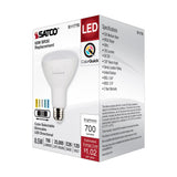 Satco 8.5w BR30 LED 120v CCT Selectable 90 CRI White Finish Bulb_2