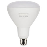 Satco 13w BR40 LED 120v CCT Selectable 90 CRI White Finish Bulb